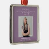Erinnerung an das Kalligraphische Foto Ornament Aus Metall (Rechts)