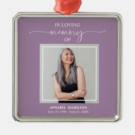 Erinnerung an das Kalligraphische Foto Ornament Aus Metall (Vorne)