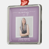 Erinnerung an das Kalligraphische Foto Ornament Aus Metall (Links)