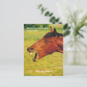 Erinnerung an das Laughs Pferd Postcard Postkarte (Stehend Vorderseite)
