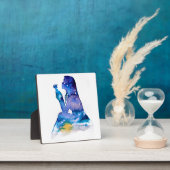 Erinnerung an das Mädchen mit blauer Blume Fotoplatte (InSitu)