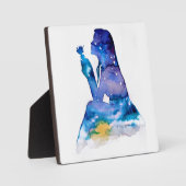 Erinnerung an das Mädchen mit blauer Blume Fotoplatte (Vorderseite)