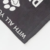 Erinnerung an das Personalisierte Foto an Haustier Fleecedecke (Ecke)