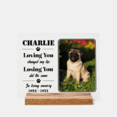 Erinnerung an das persönliche Portrait von Haustie Acrylschild (Vorderseite)