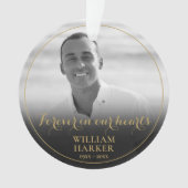 Erinnerung an das Schwarz-Weiß-Foto Ornament (Vorderseite)