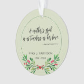 Erinnerung an das Trauer-Grünen-Foto der Mutter Ke Ornament (Vorderseite)