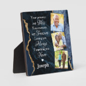 Erinnerung an den Blauen Marmor 3 Foto Memorial Fotoplatte (Vorderseite)