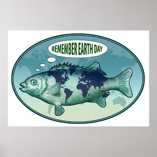 Erinnerung an den Erdtag Poster (Vorne)