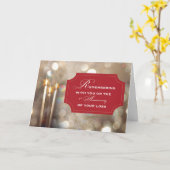 Erinnerung an den ersten Jahrestag Bereved Weihnac Karte (Gelbe Blume)