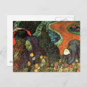 Erinnerung an den Garten in Etten von Vincent van Postkarte (Vorne/Hinten)