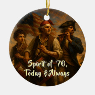 Erinnerung an den Geist von ’76 • 1776–2026 Person Keramik Ornament