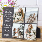 Erinnerung an den Haustier-Hund-Gedächtnis Fotoplatte