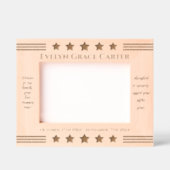 Erinnerung an den personalisierten Individuelle Na Geätzte Rahmen (Vorderseite)