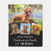 Erinnerung an den persönlichen Verlust von Hunden  Fleecedecke (Vorderseite)