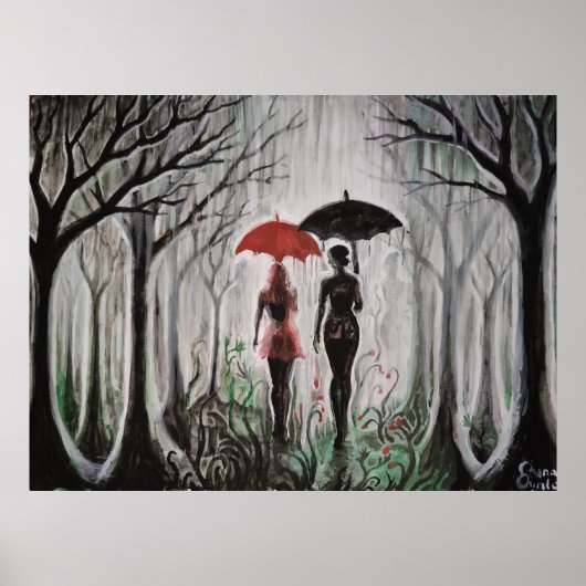 Erinnerung an den Regen Poster (Vorne)