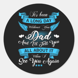Erinnerung an den Vater meines Vaters im Himmel a Runder Aufkleber