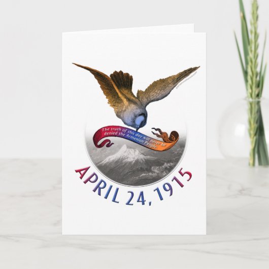 Erinnerung an den Völkermord an Armenien Karte (Vorderseite)