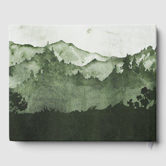 Erinnerung an die Beerdigung von Wasserfarbenwälde Gästebuch (Rückseite)