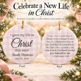Erinnerung an die christliche Glaubenserklärung Keramik Ornament