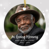 Erinnerung an die Foto-Erinnerung Keramik Ornament