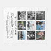 Erinnerung an die FotoCollage 9 Fleecedecke (Vorderseite (Horizontal))