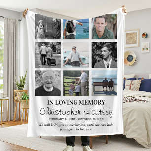 Erinnerung an die FotoCollage 9 Fleecedecke