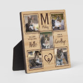 Erinnerung an die Fotocollage für Katzen Fotoplatte (Vorderseite)