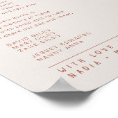 Erinnerung an die Hochzeit im Herbst von Grasbeere Poster (Ecke)