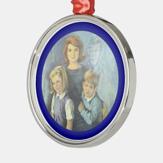 Erinnerung an die Kennedy-Familie Ornament Aus Metall (Links)