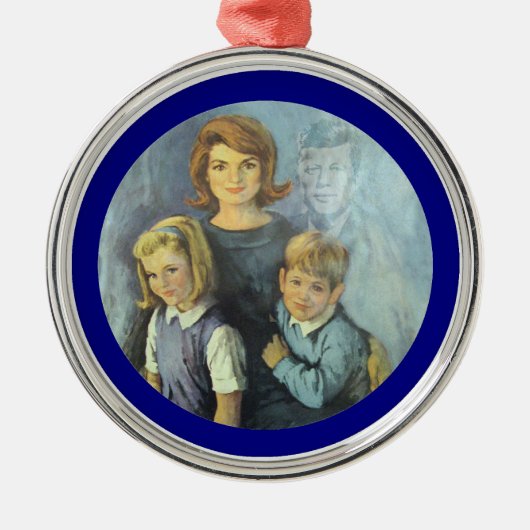 Erinnerung an die Kennedy-Familie Ornament Aus Metall (Vorne)