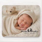 Erinnerung an die neue Mutter Baby Foto Mousepad (Vorne)