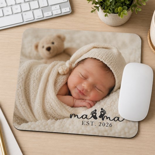 Erinnerung an die neue Mutter Baby Foto Mousepad
