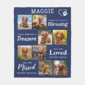 Erinnerung an die persönliche Erinnerung an Hausti Fleecedecke (Vorderseite)