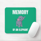 Erinnerung an ein Elefant-Alternativdesign Mousepad (Mit Mouse)