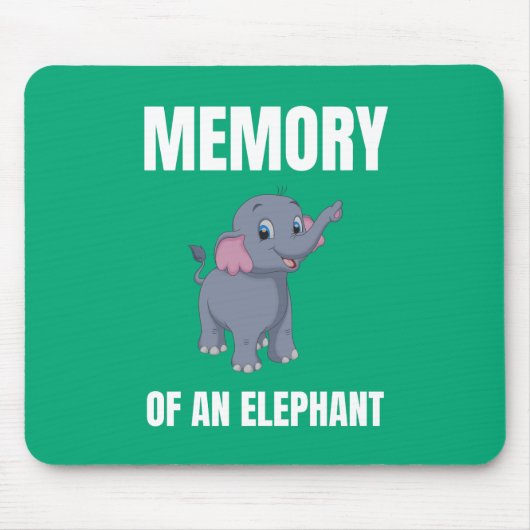 Erinnerung an ein Elefant-Alternativdesign Mousepad (Vorne)