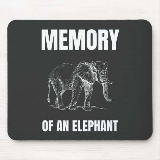 Erinnerung an einen Elefanten Mousepad (Vorne)