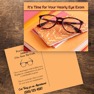 Erinnerung an einen Termin beim Optiker Postkarte