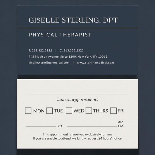 Erinnerung an einen Termin in der Physiotherapie-P