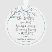 Erinnerung an Erinnerung Ornament (Rückseite)