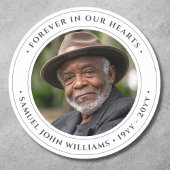 Erinnerung an Foto Runder Aufkleber