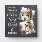 Erinnerung an Haustiere - Geschenk für Haustiere - Fotoplatte (Vorderseite)