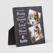Erinnerung an Haustiere - Geschenk für Haustiere - Fotoplatte (Vorderseite)