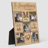 Erinnerung an Haustiere Personalisiert 5 Cat Foto Fotoplatte (Seite)