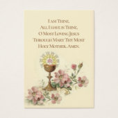 Erinnerung an Heilige Karte Chalice Erste Heilige  (Vorderseite)