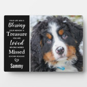 Erinnerung an Hunde-Memorial Foto halten Fotoplatte (Vorderseite)