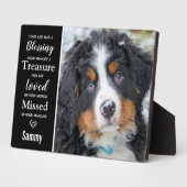 Erinnerung an Hunde-Memorial Foto halten Fotoplatte (Seite)