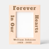 Erinnerung an individuelle Name für immer in unser Geätzte Rahmen (Vorderseite)