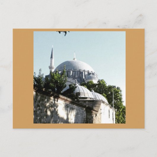 Erinnerung an Istanbul, Soleymaniye Moschee 2 Postkarte (Vorderseite)