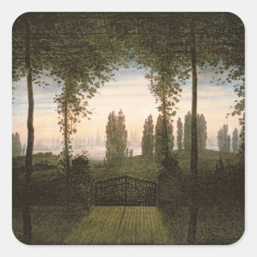 Erinnerung an Johann Bremen Quadratischer Aufkleber (Vorderseite)