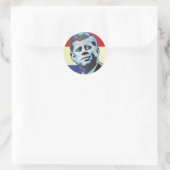 Erinnerung an John F Kennedy Runder Aufkleber (Tasche)
